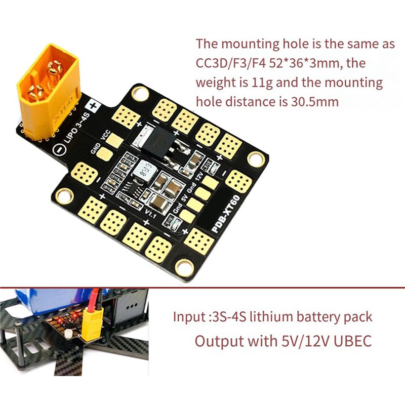 B78B-4X، لوحة توزيع الطاقة PDB - مراجعة Drone Power Distribution Board وسعره